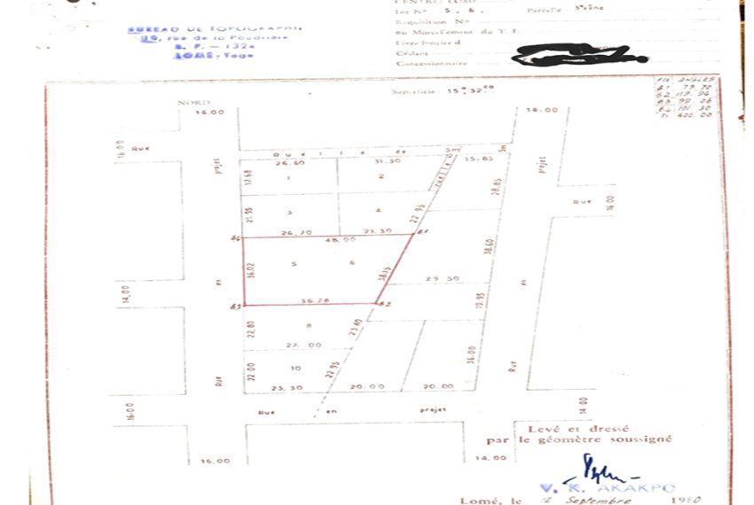 terrain à vendre à lomé près du marché